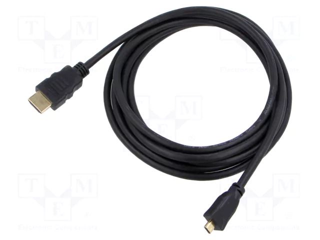 Cable; HDMI plug,micro HDMI plug; PVC; HDCP 2.2,HDMI 2.1; Len: 1m GOOBAY GOOBAY-74432
