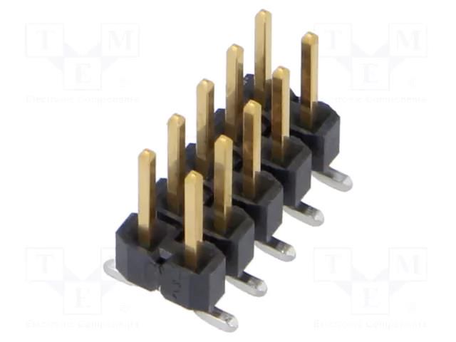 Connector: pin strips; pin header; male; PIN: 10; vertical; SMT SAMTEC TSM-105-01-S-DV