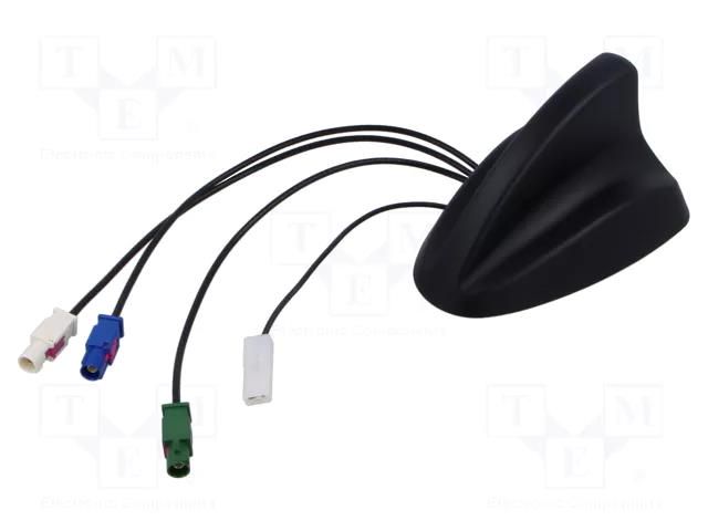 Antenna; SHARK; AM,DVB-T,FM,GPS,TV; Fakra; Len: 0.25m; 12VDC ACV 15-7727083
