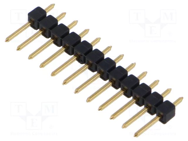 Connector: pin strips; pin header; male; PIN: 12; THT; 3A; 250V; SL 1 FISCHER ELEKTRONIK SL1.025.12.G