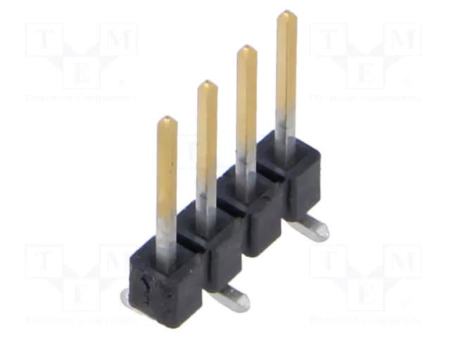 Connector: pin strips; pin header; male; PIN: 4; vertical; SMT; 1x4 SAMTEC TSM-104-02-L-SV