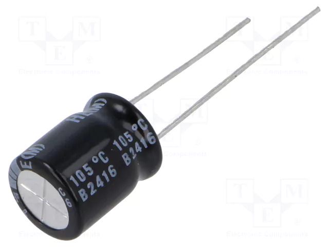 Capacitor: electrolytic; low ESR; THT; 47uF; 100VDC; Ø10x12.5mm NICHICON UHE2A470MPD