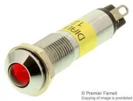 LED INDICATOR, PROM, 12VDC, RED 609-1112-130F