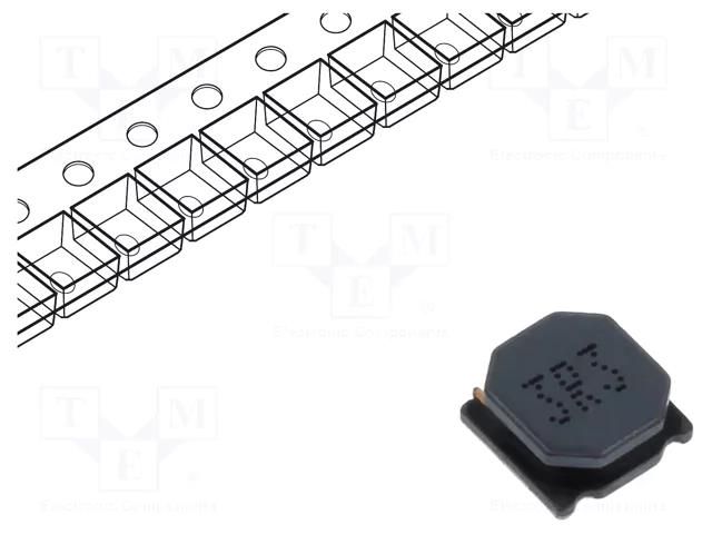 Inductor: wire; SMD; 3.3uH; Ioper: 3.4A; 23mΩ; ±30%; 6x6x2.8mm FERROCORE DJNR6028-3R3-M
