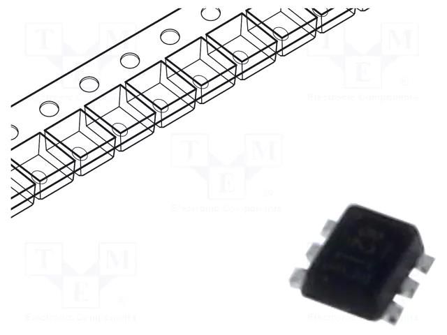IC: driver; H-bridge; brush motor controller; SOT5X3; 4A; Ch: 1 TEXAS INSTRUMENTS DRV8212DRLR