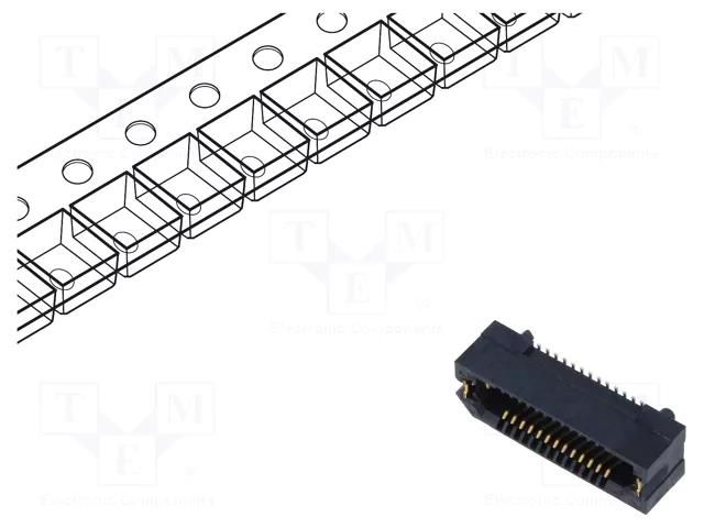 Connector: PCB to PCB; socket; female; PIN: 26; ERF8; vertical; 1.4A SAMTEC ERF801305.0LDVLKTR
