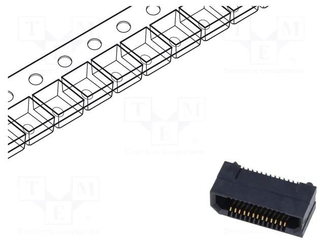 Connector: PCB to PCB; socket; female; PIN: 26; ERF8; vertical; 1.4A SAMTEC ERF8-013-07.0-S-DV