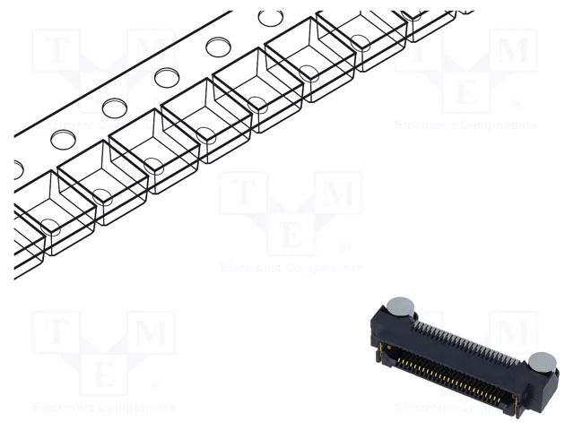 Connector: PCB to PCB; socket; female; PIN: 50; ERF8; horizontal SAMTEC ERF8-025-01-L-D-RA