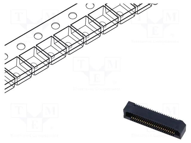 Connector: PCB to PCB; socket; female; PIN: 50; ERF8; vertical; 1.4A SAMTEC ERF8-025-05.0-S-DV