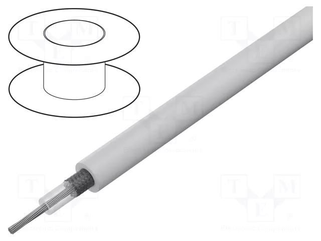 Wire: coaxial; RG316; 1x26AWG; stranded; CCS; FEP; white; 30m; 100ft BELDEN 83284.009100
