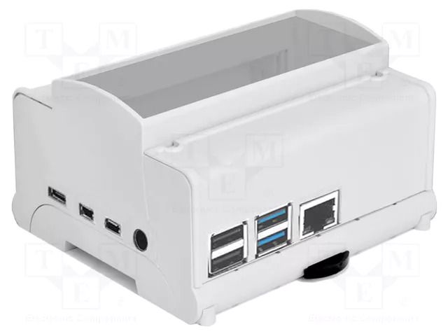 Enclosure: for computer; grey; 101mm; for DIN rail mounting ELBAG MR6/HD/GR-P4