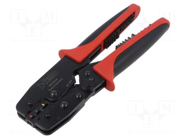 Tool: for crimping; insulated solder sleeves; Die shape: trapeze FELO FL58322040