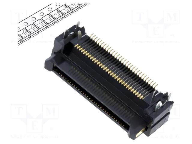 Connector: PCB to PCB; socket; male; PIN: 60; FunctionMAX; 500mA HIROSE FX18-60P-0.8SH-11