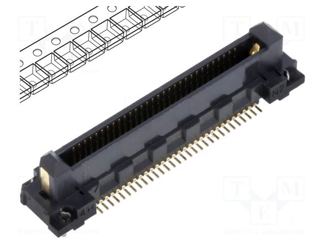 Connector: PCB to PCB; socket; male; PIN: 60; FunctionMAX; vertical HIROSE FX18-60P-0.8SV-11
