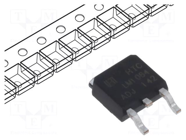 IC: voltage regulator; LDO,adjustable; 5A; TO252; SMD; LM1084; ±2% TAEJIN TECHNOLOGY / HTC Korea LM1084RS-ADJ-TT