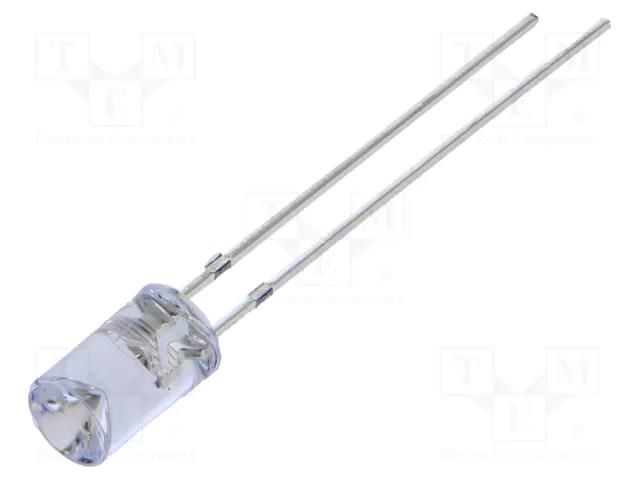 LED; green; 5mm; 750÷1120mcd; 120°; Front: recessed; 5VDC; -30÷85°C OPTOSUPPLY OSG5DA5MC1B-5V