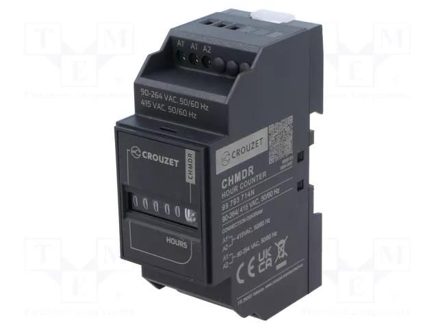 Counter: electromechanical; mechanical indicator; pulses; 99999 CROUZET CROUZET-99774412