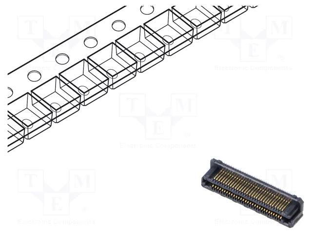 Connector: PCB to PCB; hermaphrodite; PIN: 60; 0.5mm; LSHM; SMT SAMTEC LSHM13002.5FDVANK