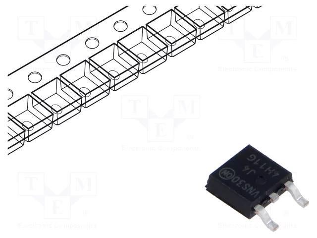 Transistor: NPN; bipolar; 80V; 8A; 20W; DPAK ONSEMI MJD44H11RLG