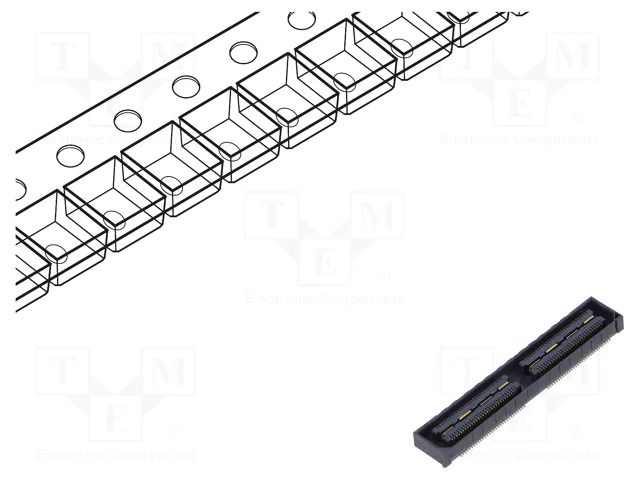 Connector: PCB to PCB; socket; female; PIN: 120; QSH; vertical; 2A SAMTEC QSH06001LDAKTR