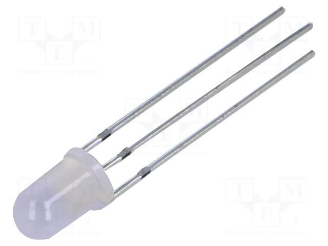 LED; red/green; 5mm; 60°; Front: convex; 1.9÷2.4/2.7÷3.2VDC; 96mW OPTOSUPPLY OSRPPA5B62A-1MA