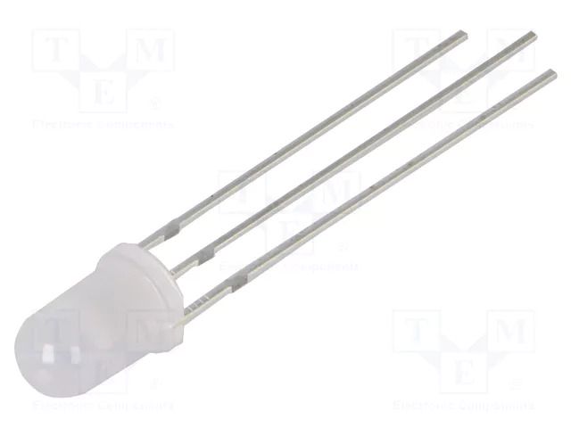 LED; red/yellow; 5mm; 60°; Front: convex; 1.9÷2.4VDC; No.of term: 3 OPTOSUPPLY OSRYPA5B62A-1MA