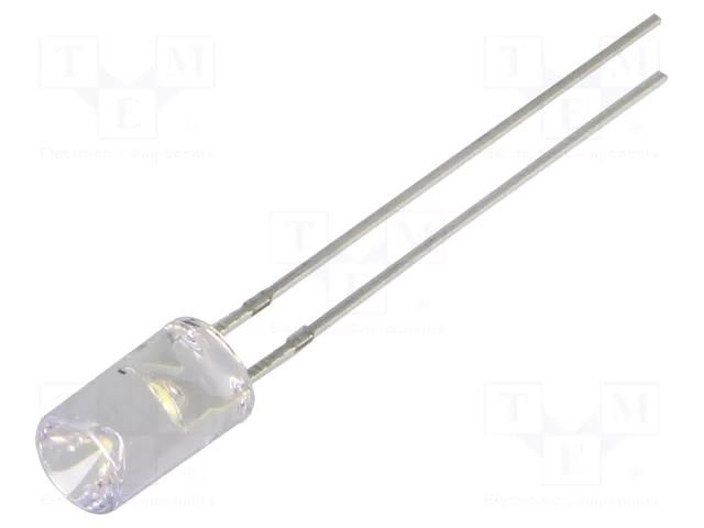 LED; white cold; 5mm; 750÷1120mcd; 120°; Front: recessed; 5VDC OPTOSUPPLY OSW5DK5MC1B-5V