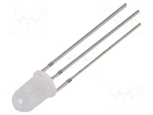 LED; yellow/blue; 5mm; 60°; Front: convex; 1.9÷2.4/2.7÷3.2VDC; 96mW OPTOSUPPLY OSYBPA5B62A-1MA