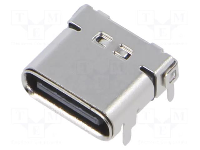 Connector: USB C; socket; SMT; PIN: 24; horizontal; top board mount GCT USB4230-03-A