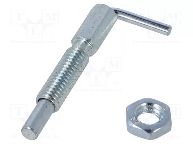 Mount.elem: indexing plungers; zinc plated steel; 4mm; Thread: M6 ELESA+GANTER GN7017-4-M6-BK-ST