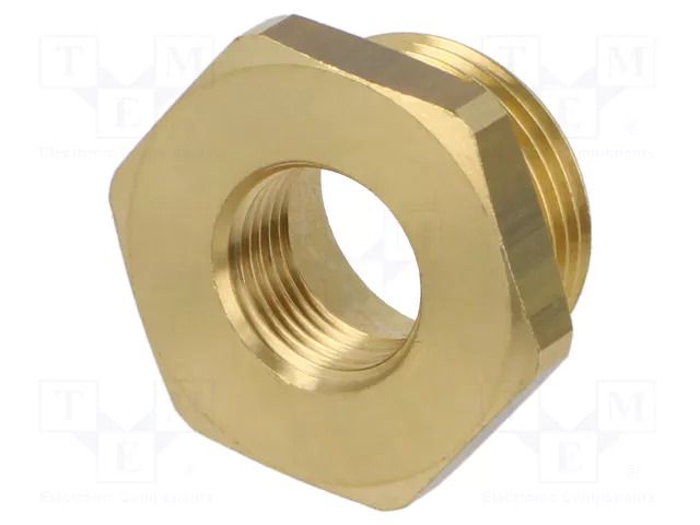 Mount.elem: thread adapter; brass; Int.thread: G 3/8" PNEUMAT MS251K3438