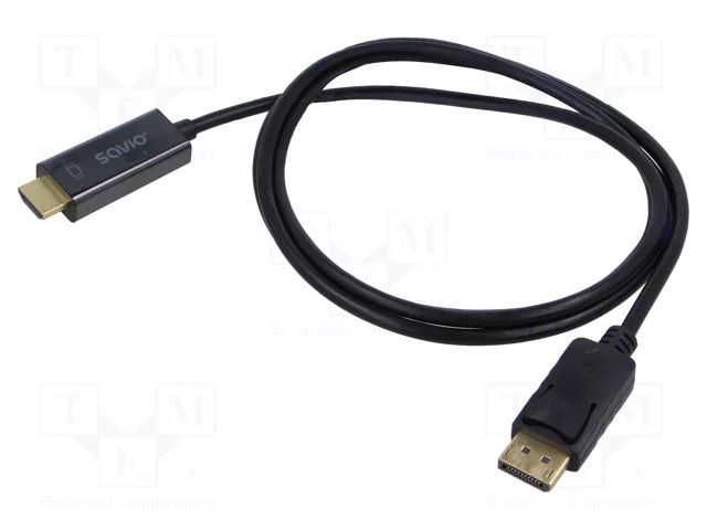 Cable; DisplayPort plug,HDMI plug; Full HD 1080p; Len: 1.5m SAVIO SAVKABELCL-183
