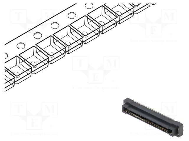 Connector: PCB to PCB; female; PIN: 124(4+120); FLECTO; vertical HARWIN F11-10012042R