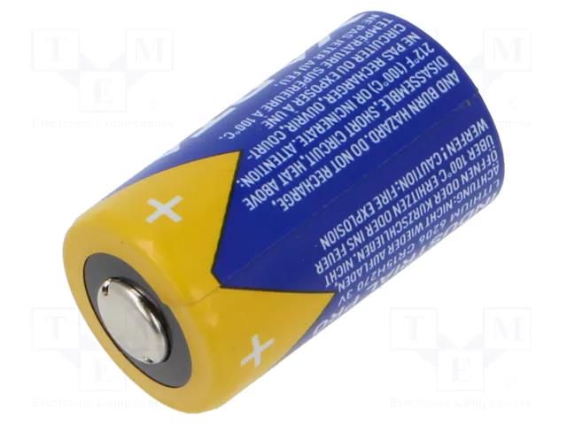 Battery: lithium; CR2; 3V; 850mAh; non-rechargeable; Ø16x27mm VARTA MICROBATTERY BAT-CR2/VARTA