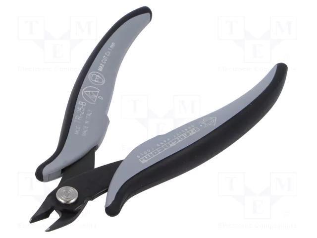 Pliers; cutting,miniature,curved; ESD; 138mm; with small chamfer PIERGIACOMI PG-TR25BD