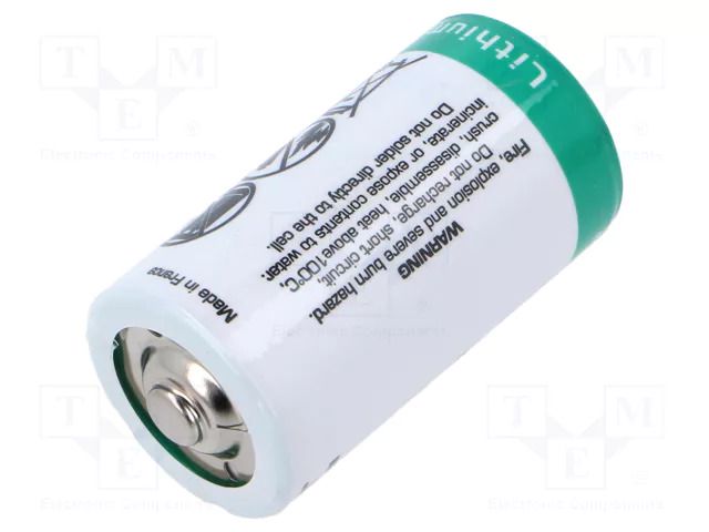 Battery: lithium; C; 3.6V; 8500mAh; non-rechargeable; Ø26x50.4mm SAFT SAFT-LS26500PLUS