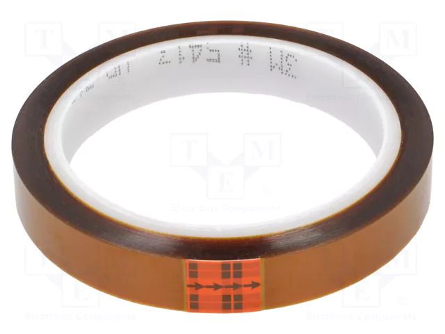 Tape: high temperature resistant; Thk: 0.07mm; 62%; amber; W: 15mm 3M 3M-5413-15