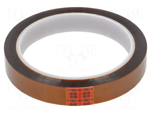 Tape: electrical insulating; W: 15mm; L: 33m; Thk: 0.076mm; silicone 3M 3M-92-15-33