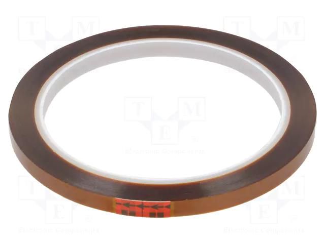 Tape: electrical insulating; W: 6mm; L: 33m; Thk: 0.076mm; silicone 3M 3M-92-6-33