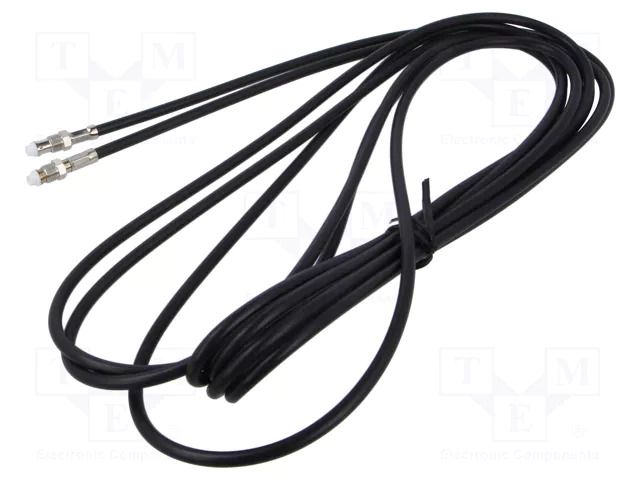 Cable; FME socket,both sides; black; straight; 5m MTA 15-7581045