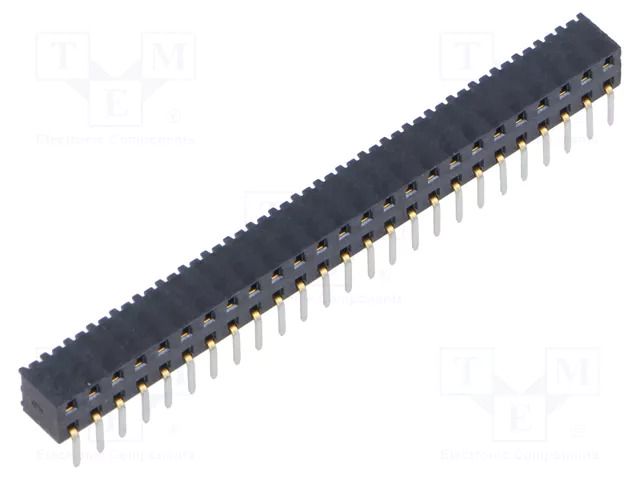 Connector: pin strips; socket; female; PIN: 50; angled; THT; 2mm SAMTEC MMS-125-01-L-DH