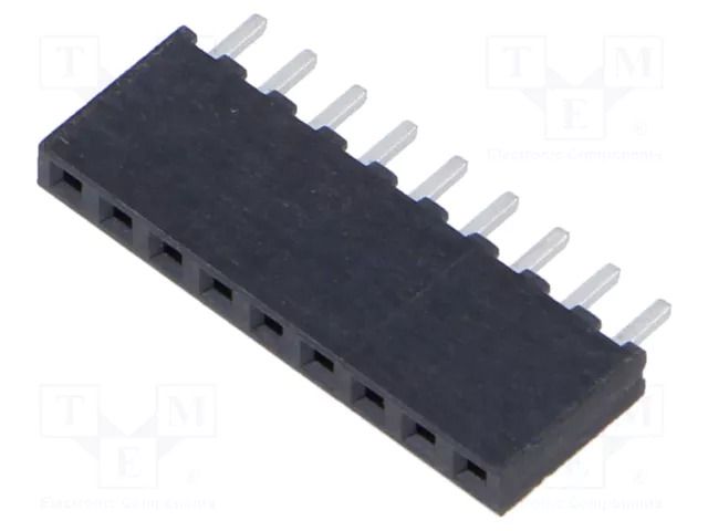 Connector: pin strips; socket; female; PIN: 9; straight; THT; 2mm SAMTEC SQT-109-01-F-S
