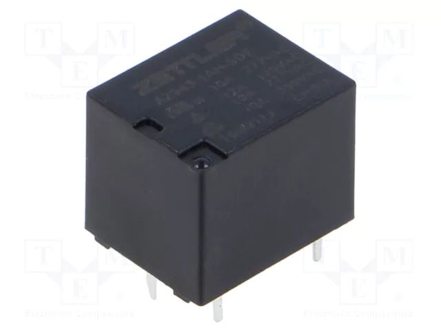 Relay: electromagnetic; SPST-NO; Ucoil: 5VDC; 15A; 12A/125VAC; PCB ZETTLER AZ943-1AH-5DE