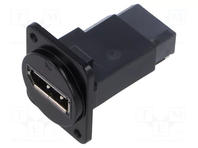 Coupler; DisplayPort socket,both sides; FT; 19x24mm; metal CLIFF CP30233M3B