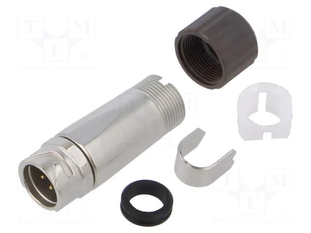 Connector: circular; plug; male; LF; 10A; 1.25kVAC; PIN: 4; straight HIROSE LF10WBJ-4P