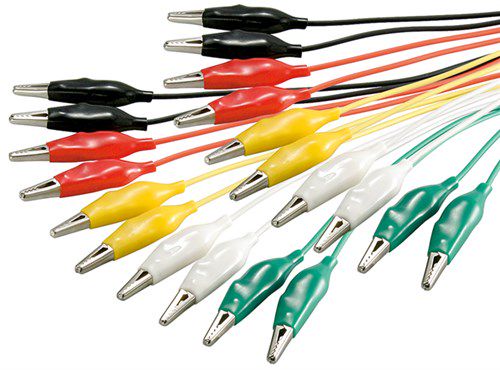 Test Lead, 0.48 m - strengthened version, 1 set=10 pcs., 5 colors 11426