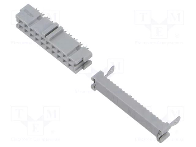 Connector: IDC; plug; female; PIN: 20; 3000; 4.75A; IDC; 2.54mm; 2x10 3M 3421-6600