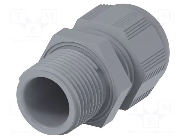 Cable gland; without nut,with long thread; M20; 1.5; IP68; grey TE Connectivity 1SNG601053R0000