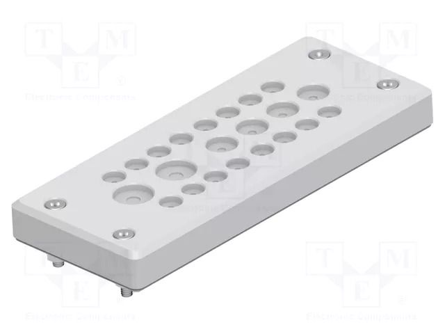 Multigate grommet; light grey; Holes no: 22; -40÷80°C; IP65 TE Connectivity 1SNG603007R0000
