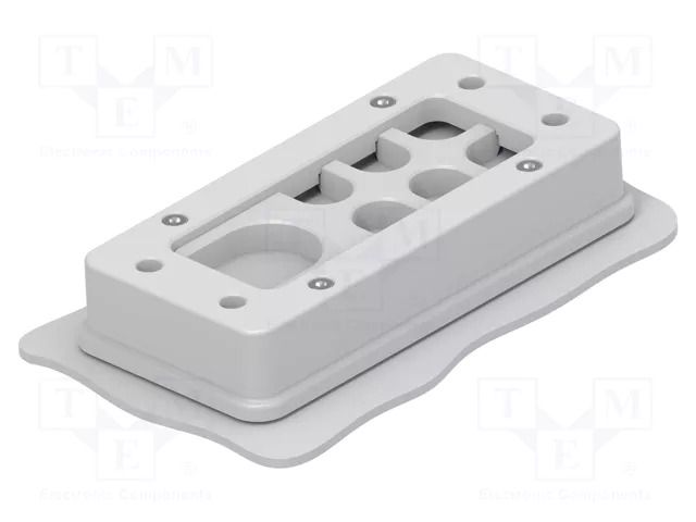 Multigate grommet; light grey; Holes no: 10; -40÷80°C; IP66 TE Connectivity 1SNG604005R0000